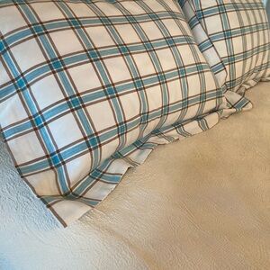 EUC Plaid Pillow Shams (Standard Size)